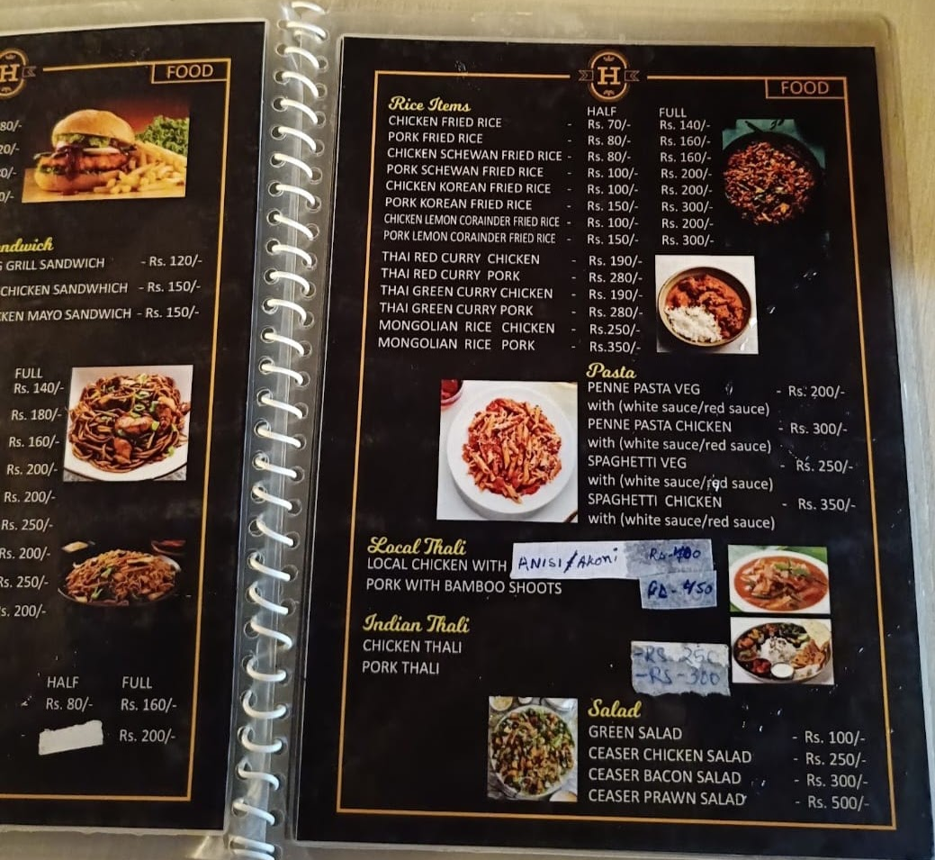 Menu Page 1